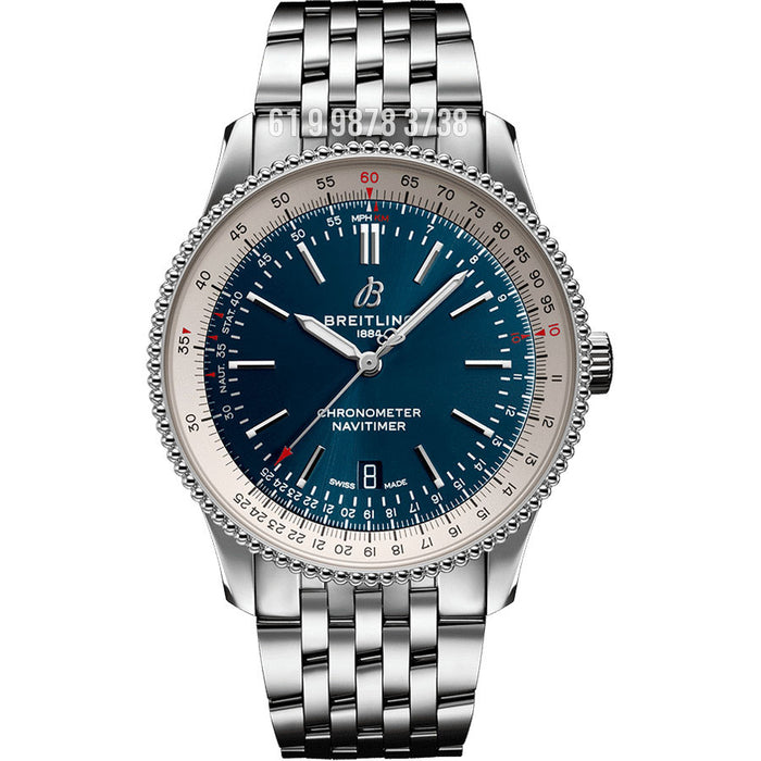 BREITLING NAVITIMER ETA BLUE JK58150 SUPER CLONE
