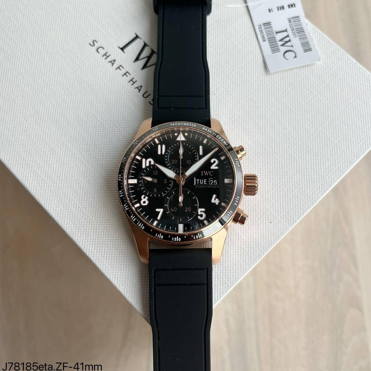 IWC PILOT ROSE BORRACHA SUPER CLONE