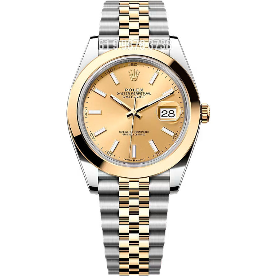 relogio super clone rolex prata dourado