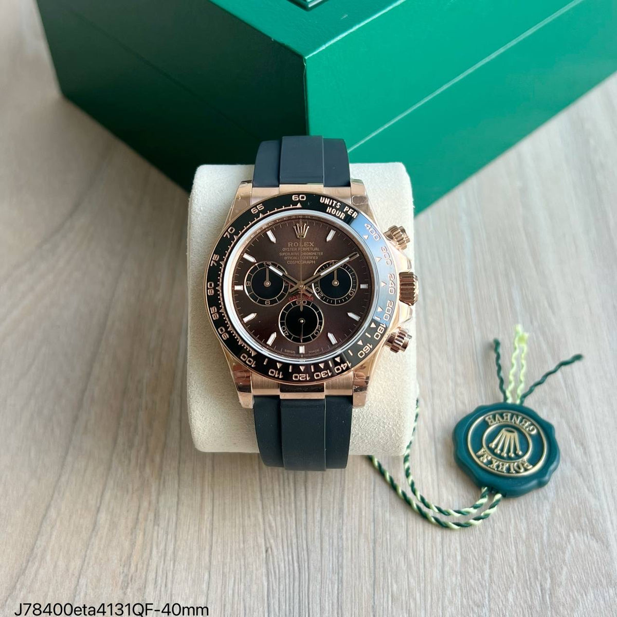 ROLEX DAYTONA 116515LN ROSE  BORRACHA 40MM SUPER CLONE