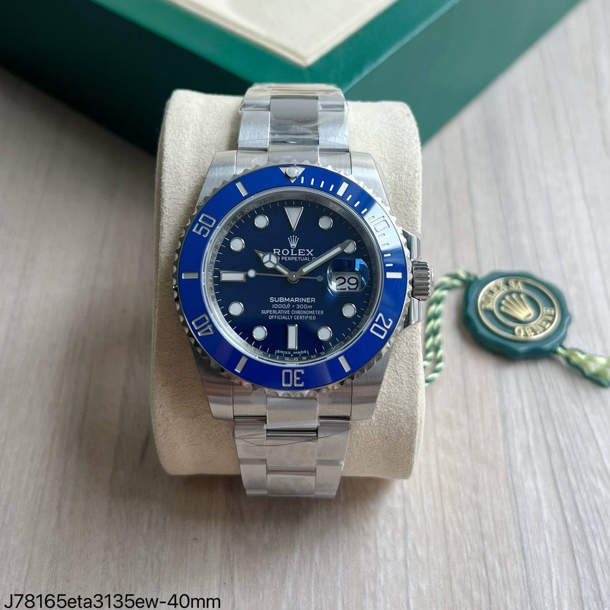 ROLEX SUBMARINER DATE 40MM 116619LB SMURF SUPER CLONE