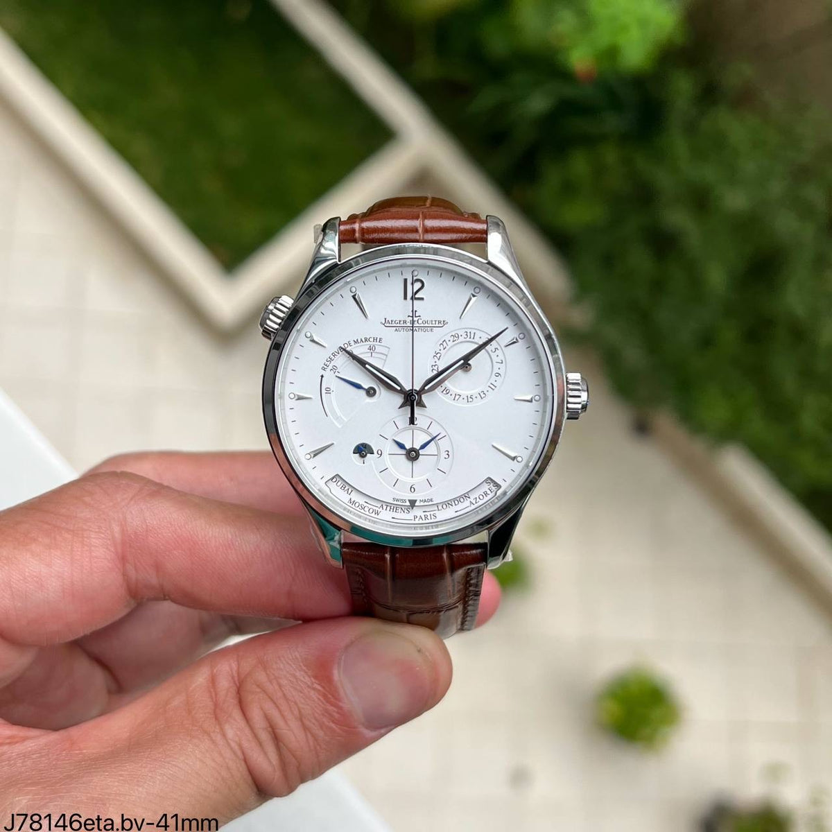 JAEGER-LECOULTRE MASTER GEOGRAPHIC PRATA 41MM SUPER CLONE