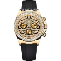 ROLEX DAYTONA 116588TBR EYE OF THE TIGER DOURADO ETA SUPER CLONE