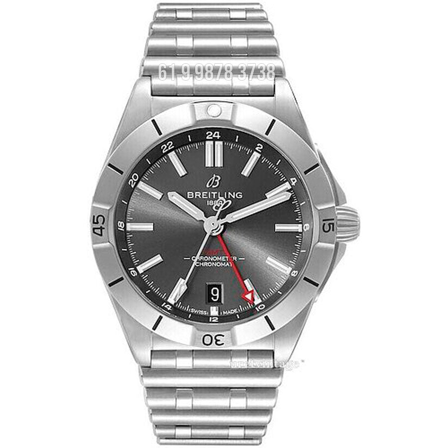 BREITLING CHRONOMAT PRATA CINZA 41MM SUPER CLONE