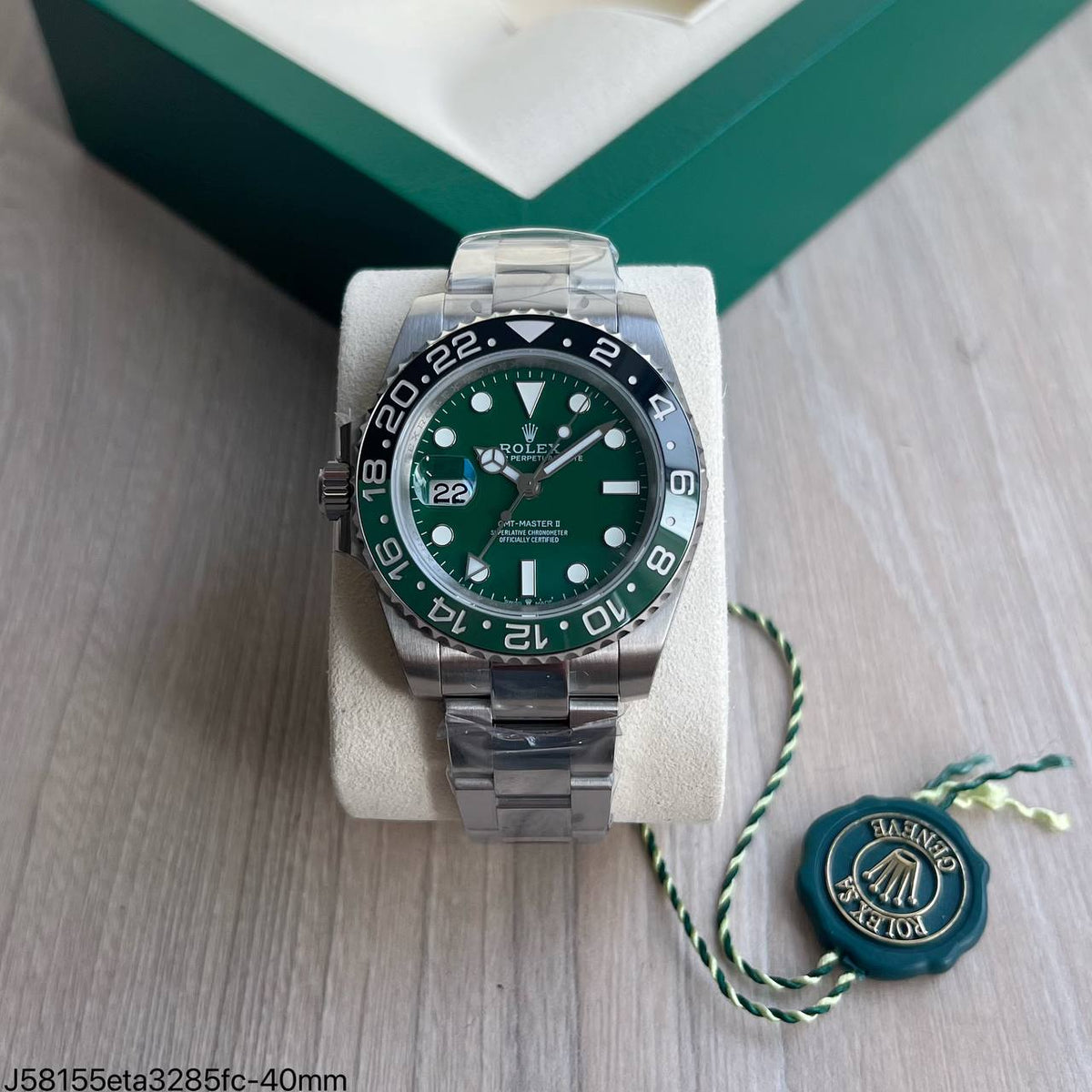 ROLEX GMT MASTER II PRATA VERDE SUPER CLONE