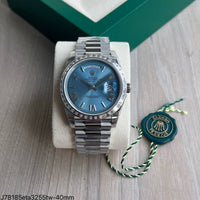 ROLEX DAY-DATE II AZUL BRILHANTES SUPER CLONE
