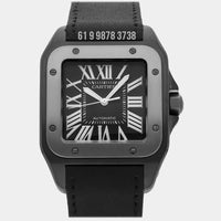 CARTIER SANTOS PRETO PVD NYLON 37MM SUPER CLONE