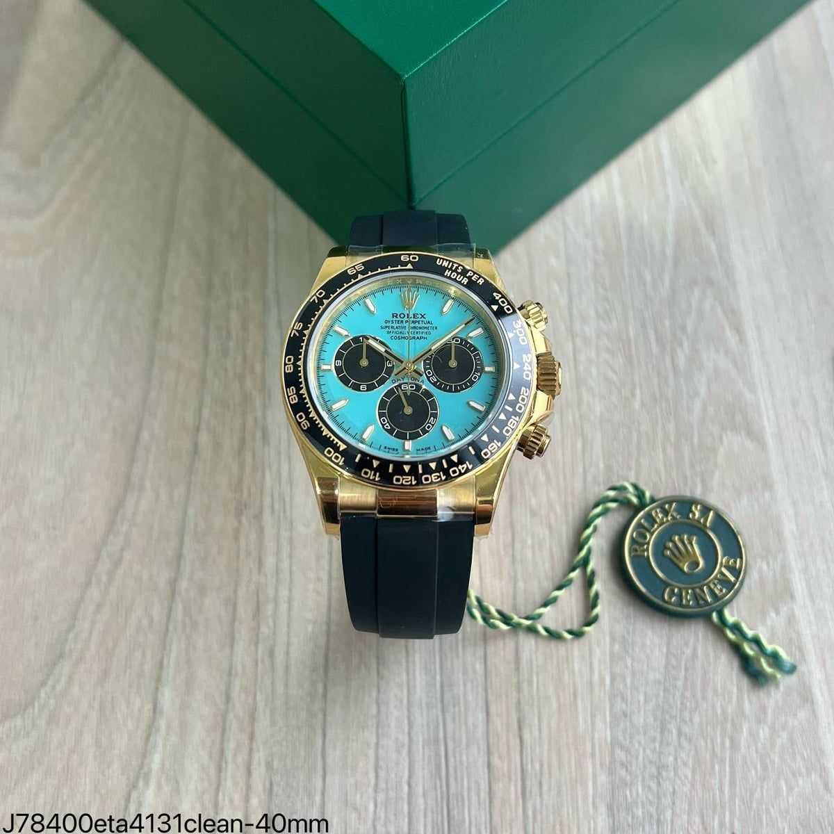 ROLEX DAYTONA 126518LN TIFFANY GOLD OYSTER FLEX SUPER CLONE