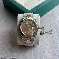 relogio super clone rolex prata dourado