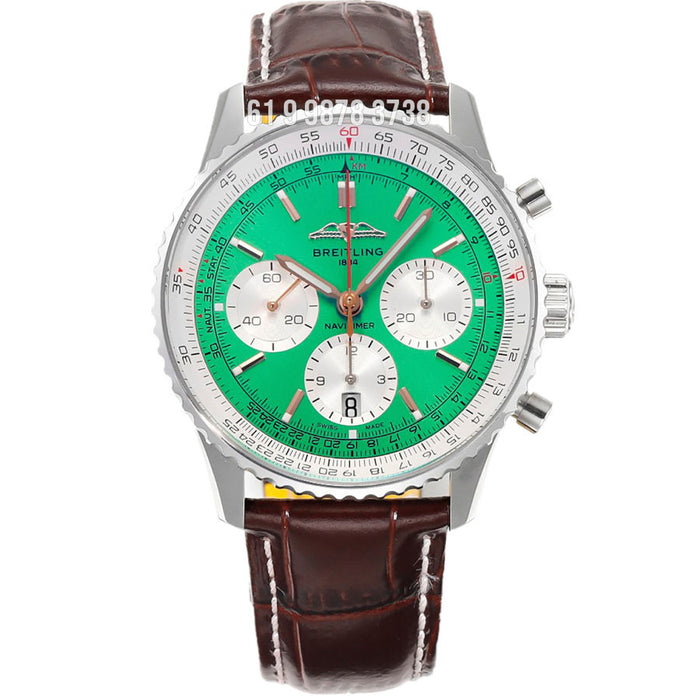 BREITLING NAVITIMER ETA VERDE SUPER CLONE