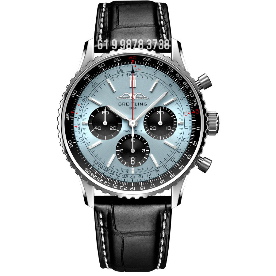 BREITLING NAVITIMER ETA B01 BLUE SUPER CLONE