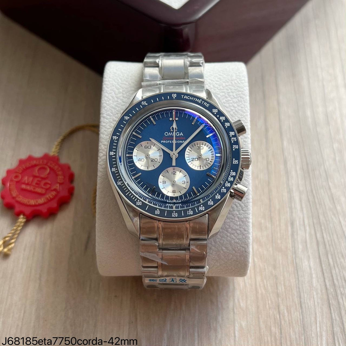 OMEGA SPEEDMASTER MOONWATCH AZUL 42MM SUPER CLONE