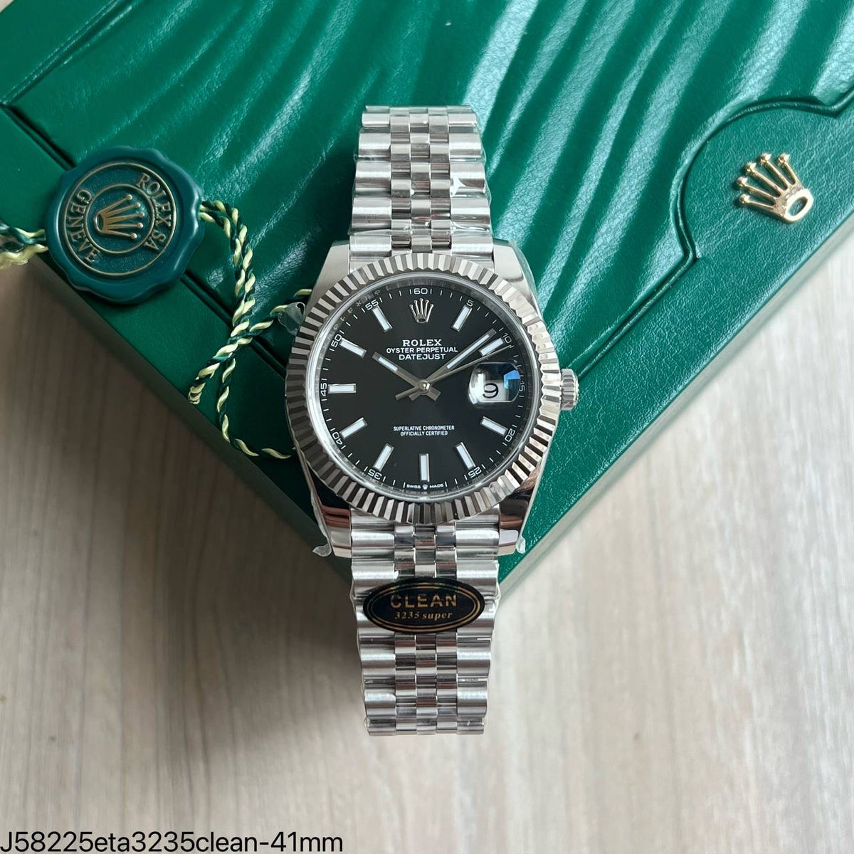 ROLEX DATEJUST PRETO JUBILEE 41MM 126334 SUPER CLONE