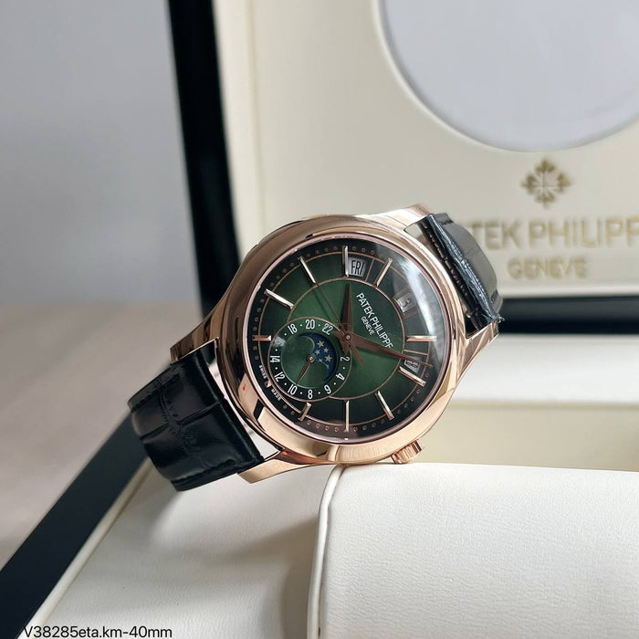 PATEK PHILIPPE ANNUAL CALENDAR ROSE VERDE 40MM SUPER CLONE