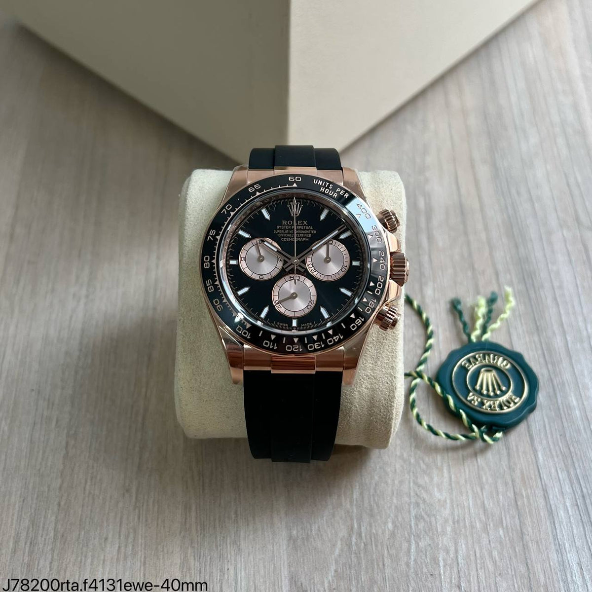 ROLEX DAYTONA 116515LN ROSE  BORRACHA 40MM SUPER CLONE