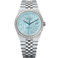 ROLEX LAND DWELLER PRATA BRILHANTE SUPER CLONE