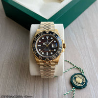 ROLEX GMT MASTER II GOLD ETA J78165 SUPER CLONE