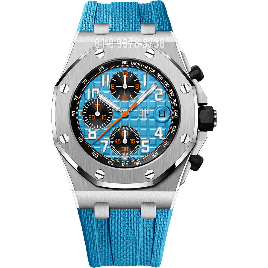AUDEMARS PIGUET ROYAL OAK OFFSHORE ETA BLUE J68315 SUPER CLONE