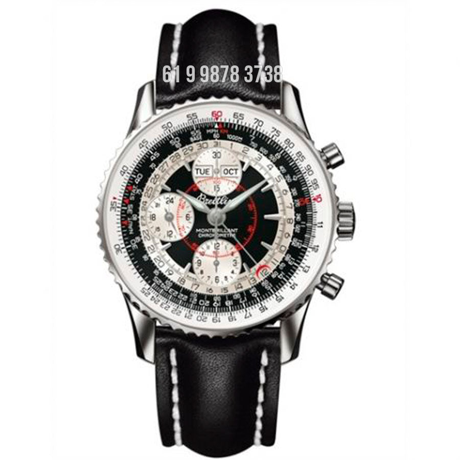 BREITLING NAVITIMER MONTBRILLANT ETA  Preto SUPER CLONE