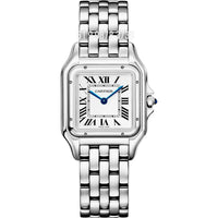 CARTIER PANTHERE PRATA BRANCO 27MM SUPER CLONE