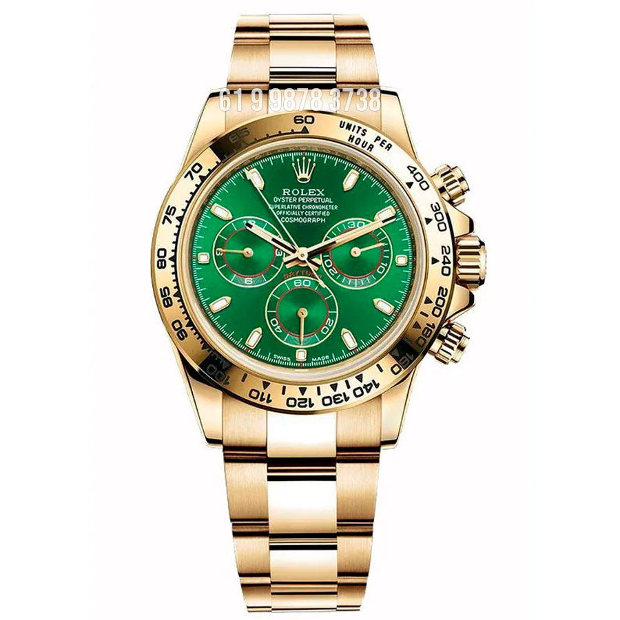 ROLEX DAYTONA DOURADO VERDE SUPER CLONE