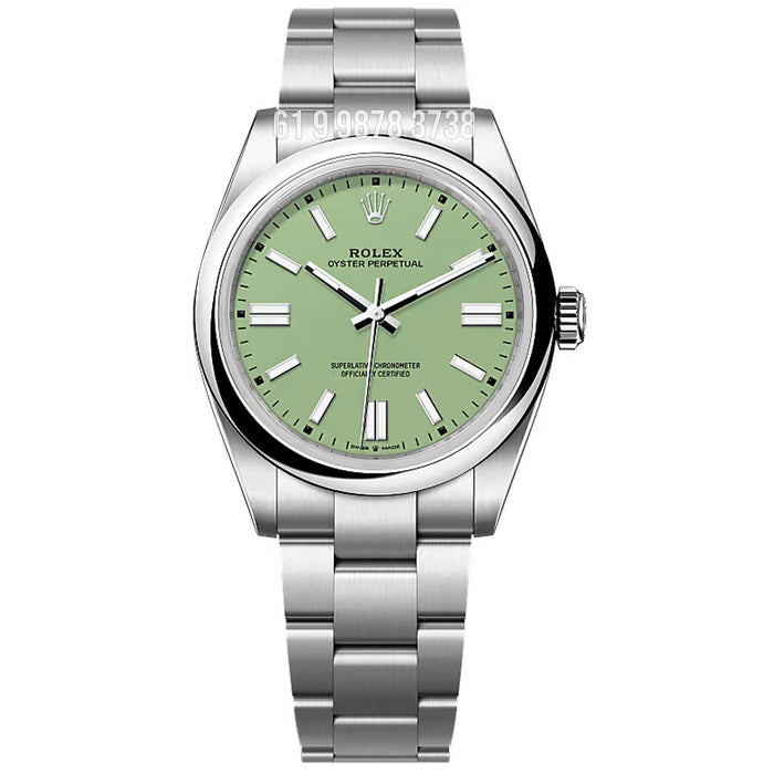 ROLEX OYSTER PERPETUAL PISTACHIO 41MM 134300 SUPER CLONE