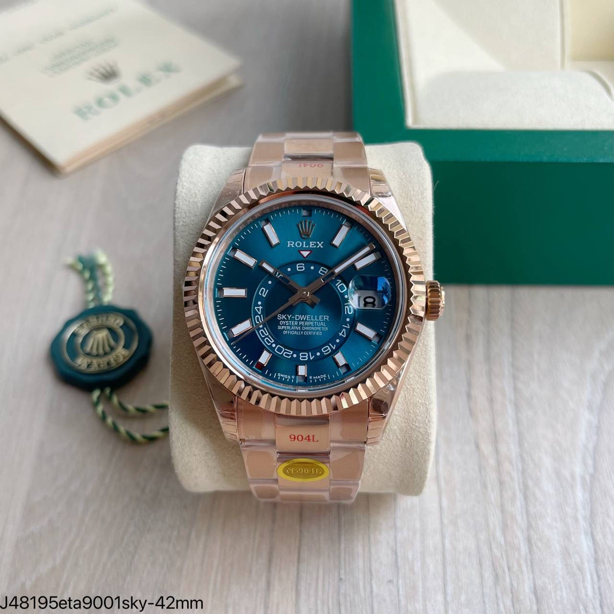 ROLEX SKY-DWELLER ROSÊ ETA J58195 SUPER CLONE