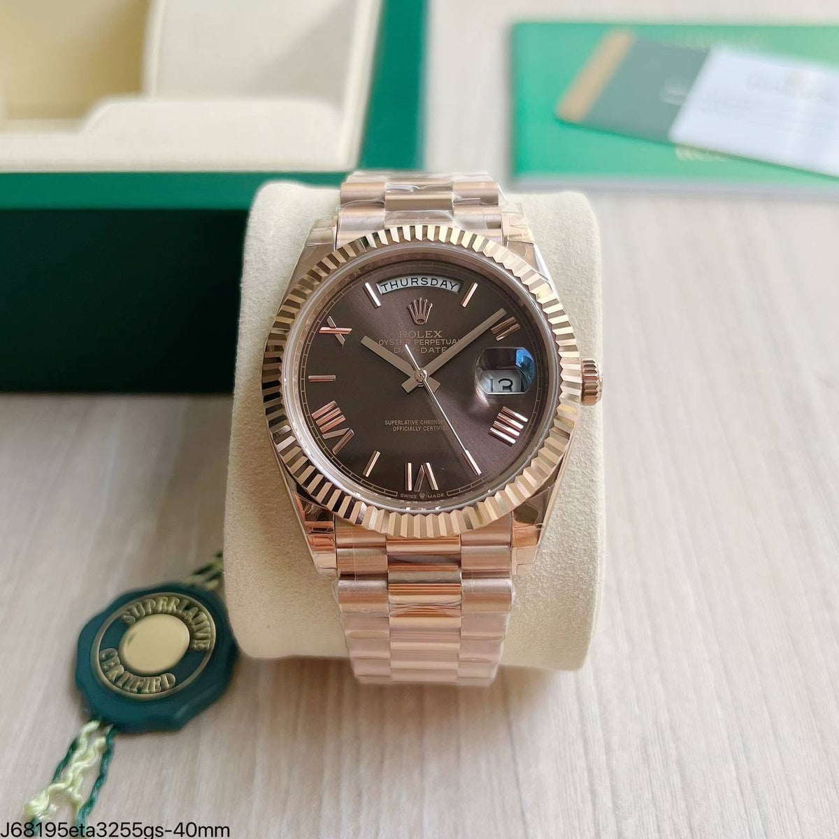 ROLEX DAY-DATE II ROSE 40MM 228239 SUPER CLONE