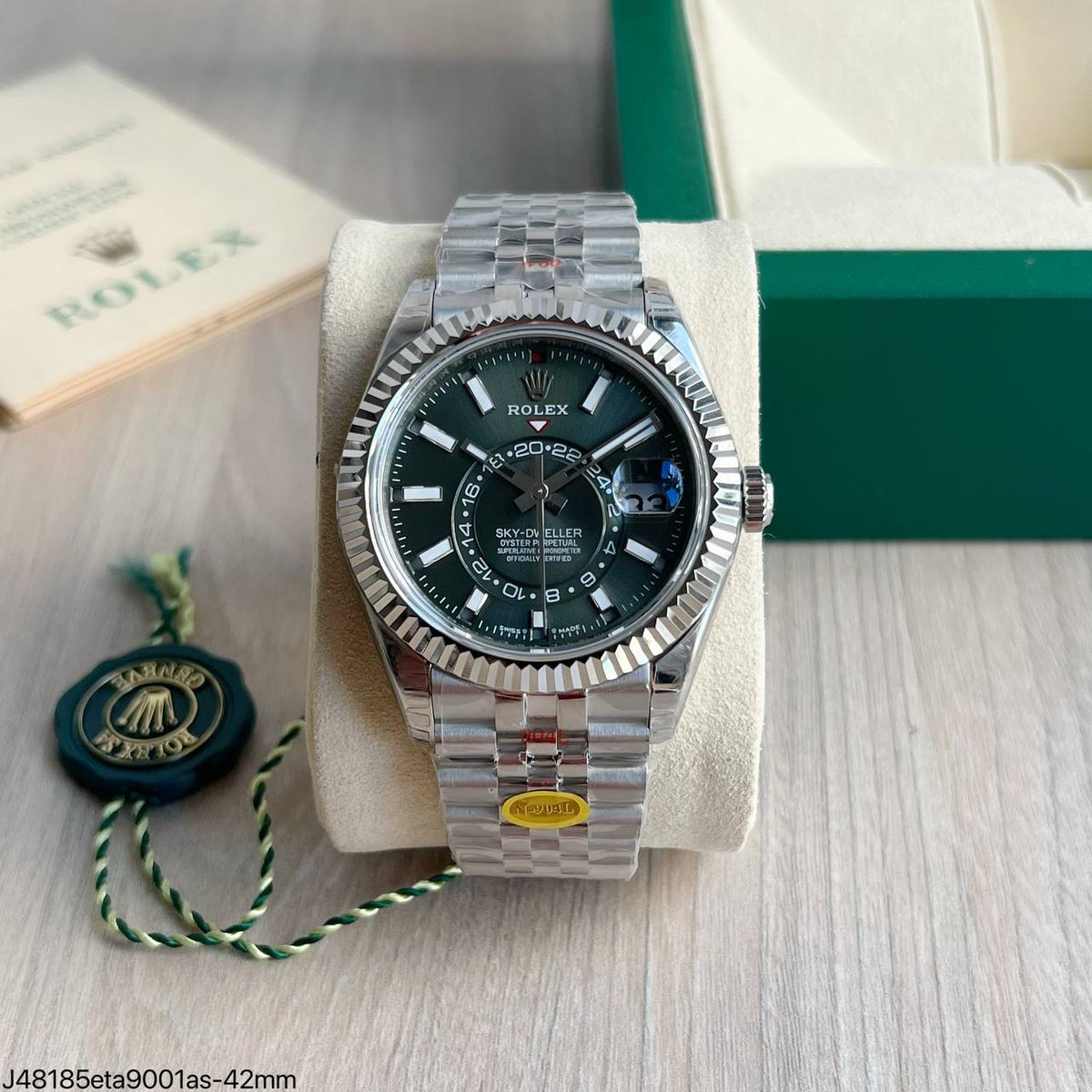 ROLEX SKY-DWELLER JUBILEE VERDE 42MM SUPER CLONE
