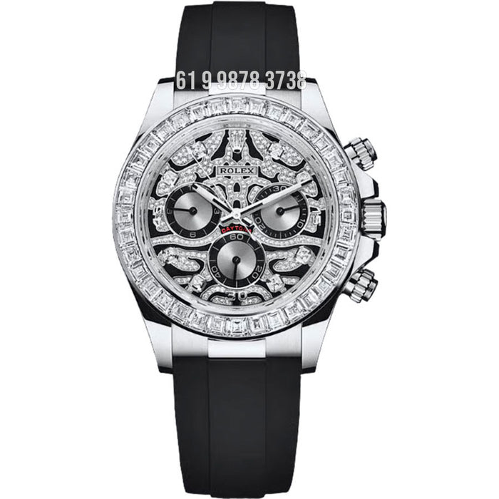 ROLEX DAYTONA 116589TBR EYE OF THE TIGER PRATA ETA SUPER CLONE