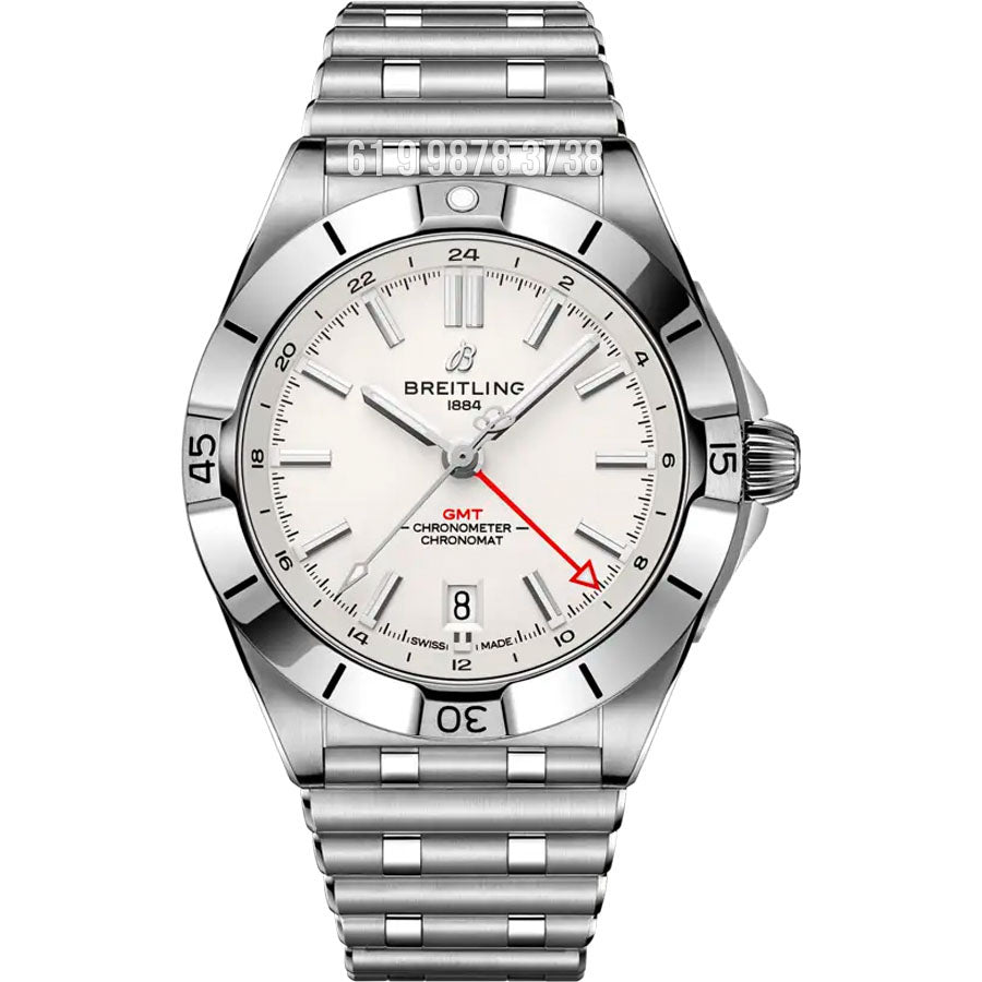 BREITLING CHRONOMAT PRATA BRANCO 41MM SUPER CLONE