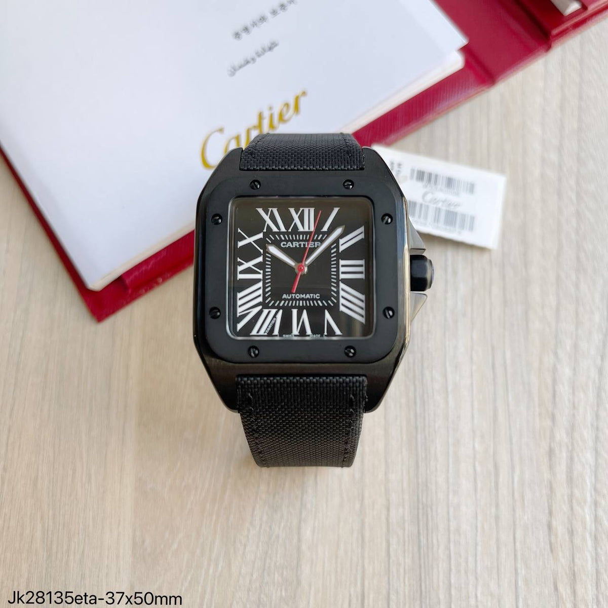 CARTIER SANTOS PRETO  40MM SUPER CLONE