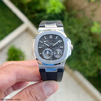 PATEK PHILIPPE NAUTILUS 40MM PRATA CINZA 5712 SUPER CLONE