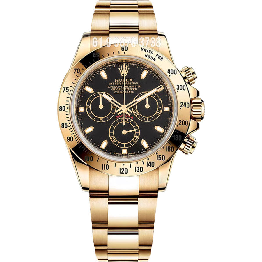 ROLEX DAYTONA 116528 DOURADO SUPER CLONE