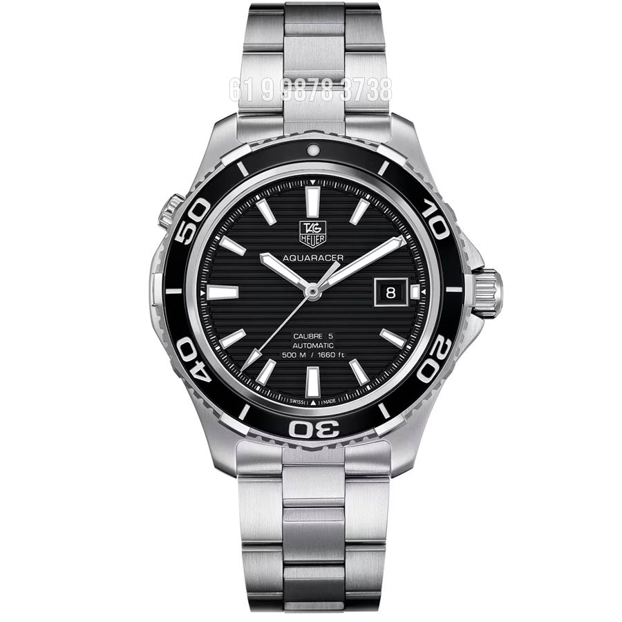 TAG HEUER AQUARACER CALIBRE 5 PRETO 41MM SUPER CLONE