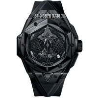 HUBLOT BIG BANG SANG BLUE II CERÂMICA PRETO 45MM SUPER CLONE