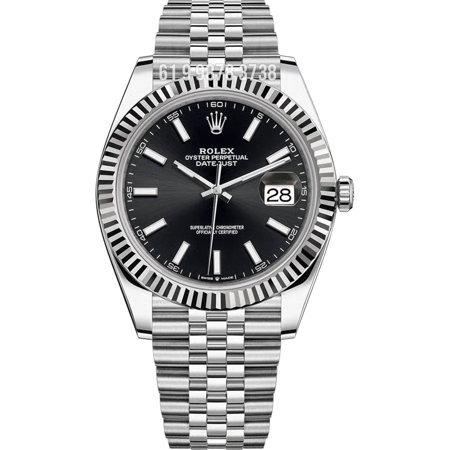 ROLEX DATEJUST PRETO JUBILEE 41MM 126334 SUPER CLONE