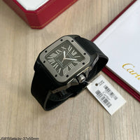 CARTIER SANTOS PRETO PVD NYLON 37MM SUPER CLONE