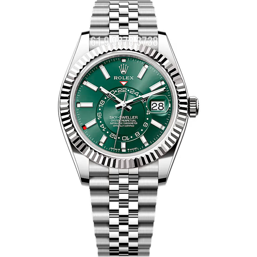 ROLEX SKY-DWELLER JUBILEE VERDE 42MM SUPER CLONE