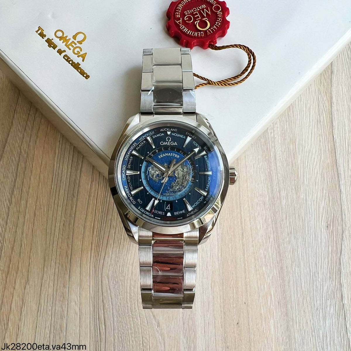 OMEGA SEAMASTER WORLDTIMER 43MM SUPER CLONE