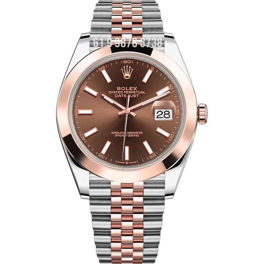 relogio rolex super clone prata e rose