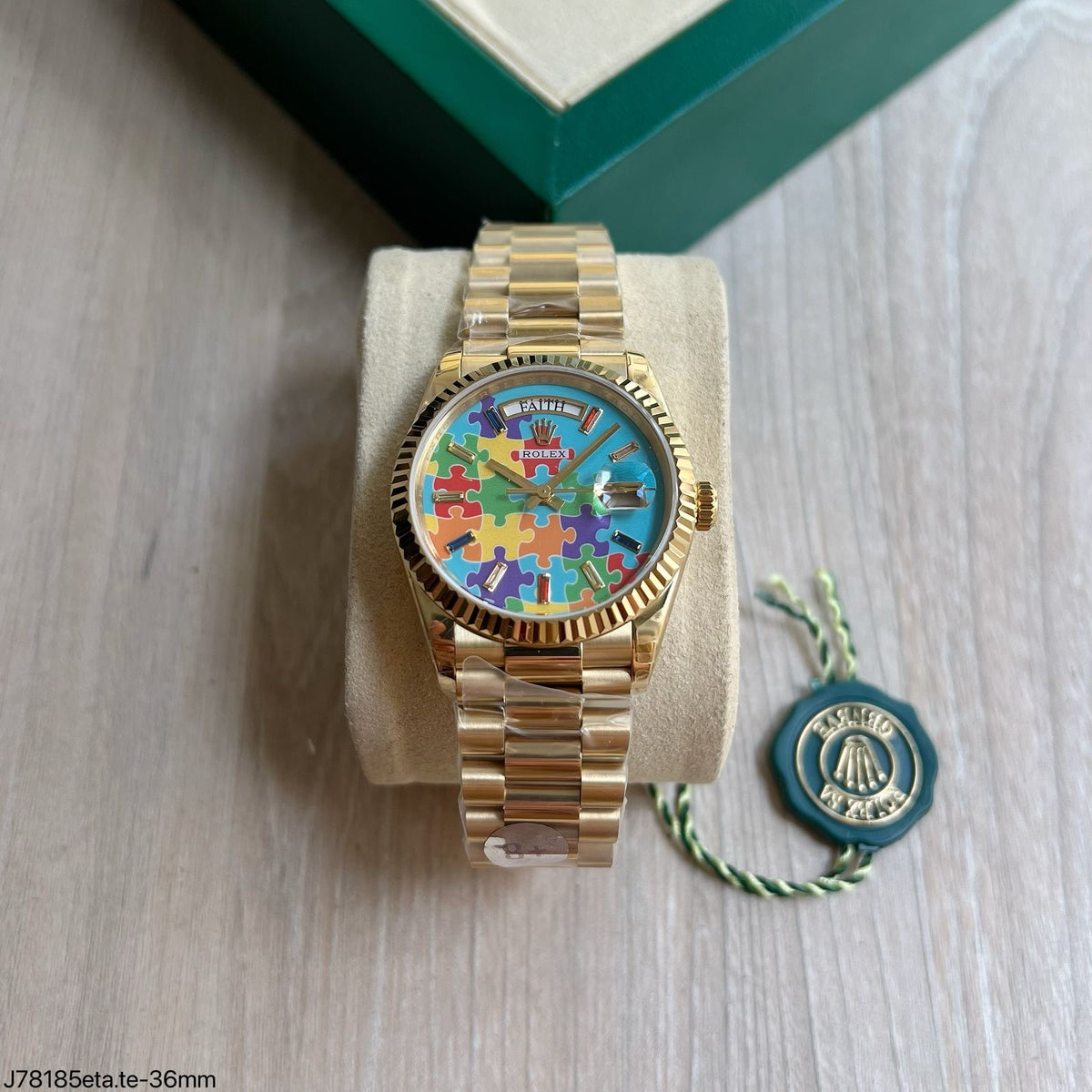 ROLEX DAY-DATE  DOURADO 36MM 128238 SUPER CLONE