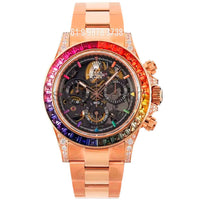 ROLEX DAYTONA 116505 RAINBOW ETA ROSE SUPER CLONE