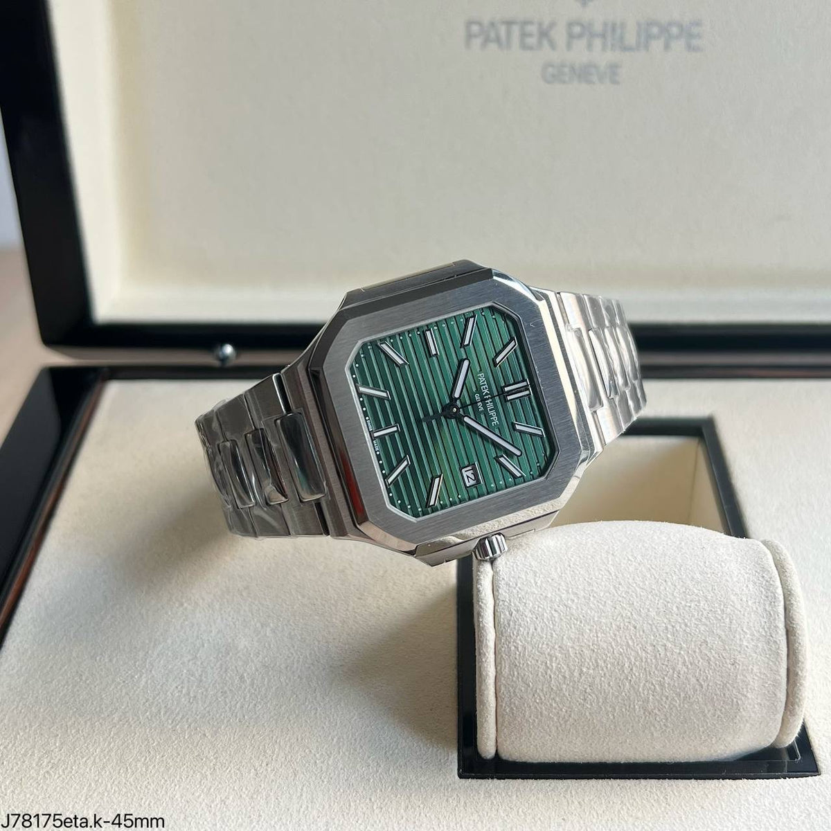 PATEK PHILIPPE CUBITUS 45MM PRATA VERDE SUPER CLONE