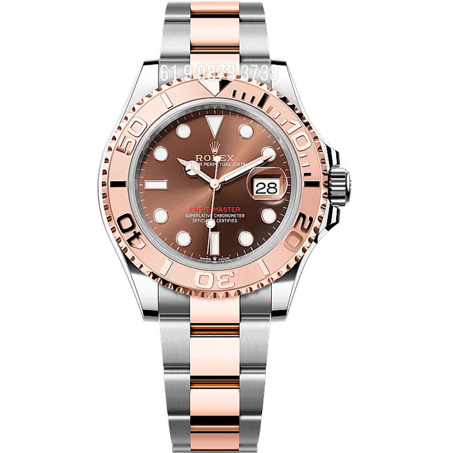 ROLEX YACHTMASTER MISTO ROSÊ ETA 3235 SUPER CLONE