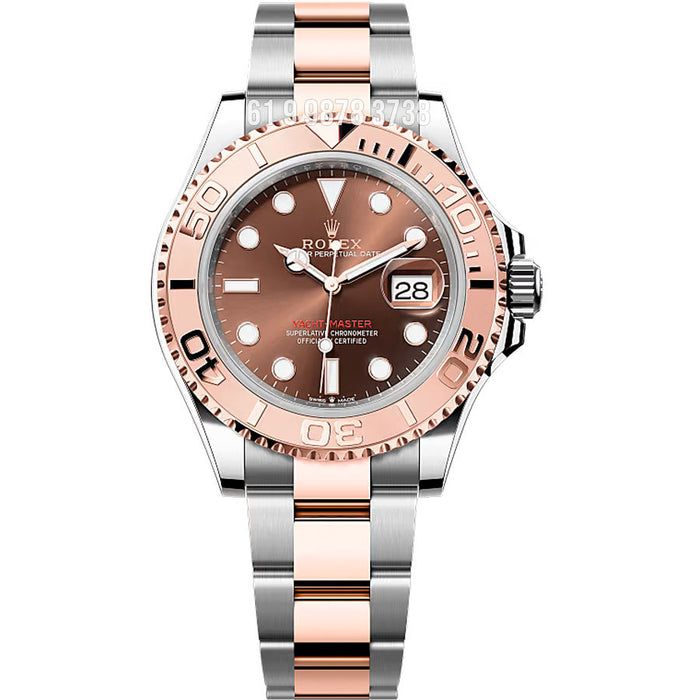 ROLEX YACHTMASTER MISTO ROSÊ ETA 3235 SUPER CLONE