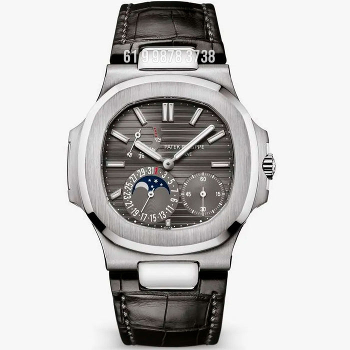 PATEK PHILIPPE NAUTILUS 40MM PRATA CINZA 5712 SUPER CLONE