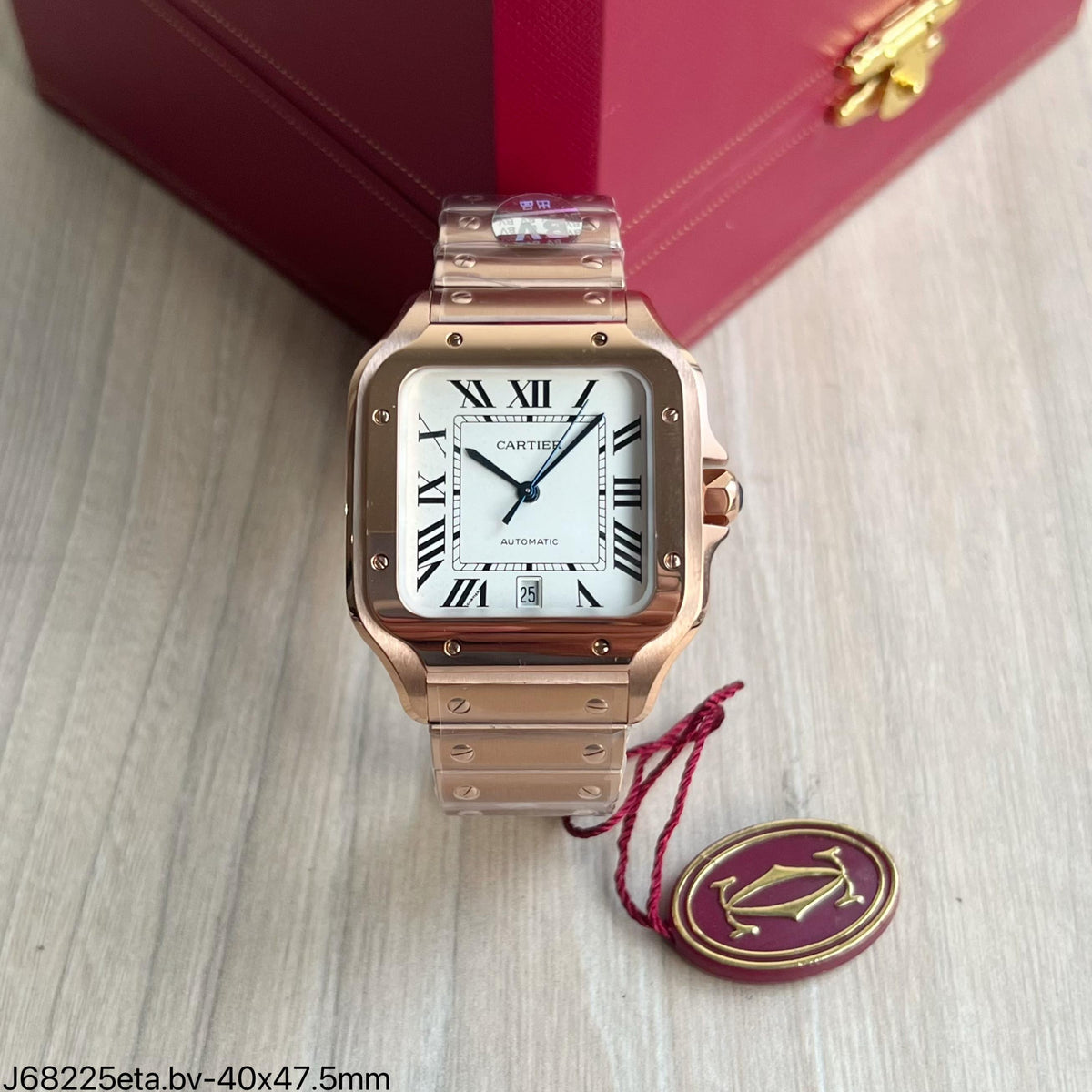 CARTIER SANTOS ROSE ETA SUPER CLONE