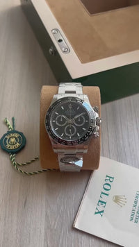 ROLEX DAYTONA PRATA PRETO 2024 40MM 116500 SUPER CLONE