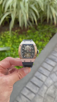 RICHARD MILLE 001 TURBILHÃO ROSÊ ETA J78385ys SUPER CLONE